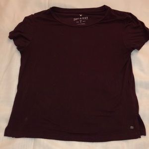 Maroon crop top